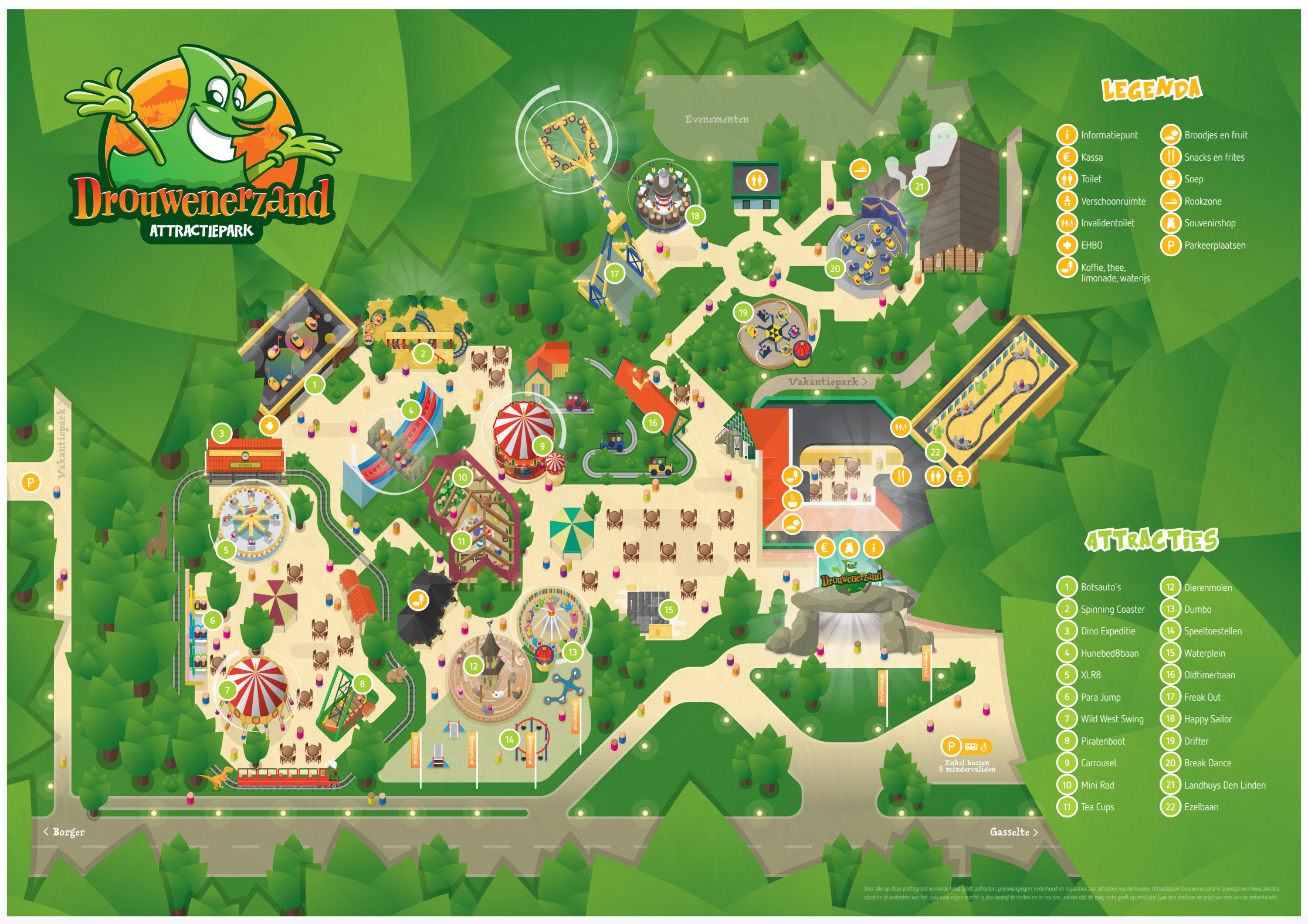 plattegrond drouwenerzand